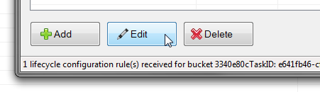 edit object expiration rule button