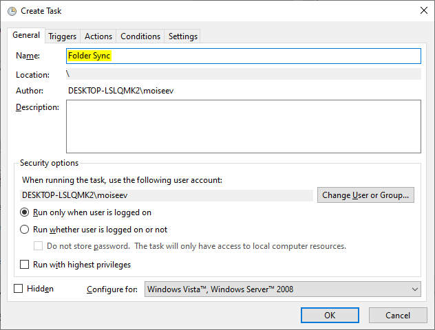 How To Create Scheduled Task In Windows Vista