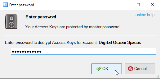 Enter Password Dialog