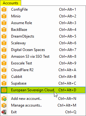 AWS European Sovereign Cloud account added