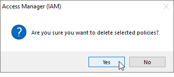 How to delete IAM Policies. Confirm deletion
