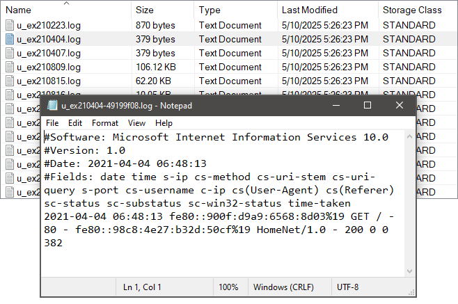 File opened in default editor